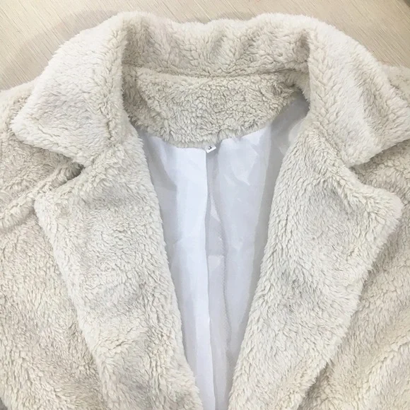 Long Lightweight Sherpa Coat - Picture 3 of 3